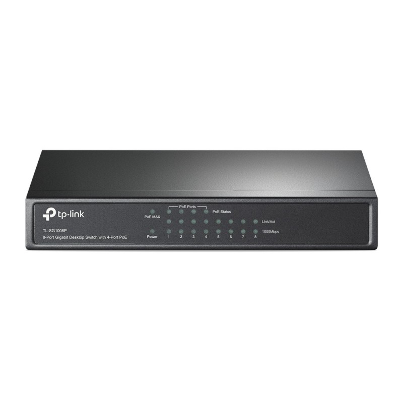 TP-LINK TL-SG1008P 8x Port Desktop Gigabit unmanaged Switch con 4x PoE